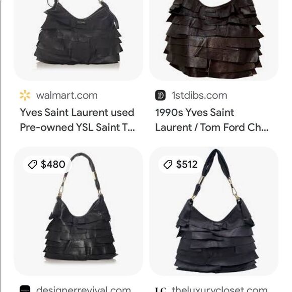 Yvos St Laurent inspired bag in violet by Paradox - Picture 6 of 10